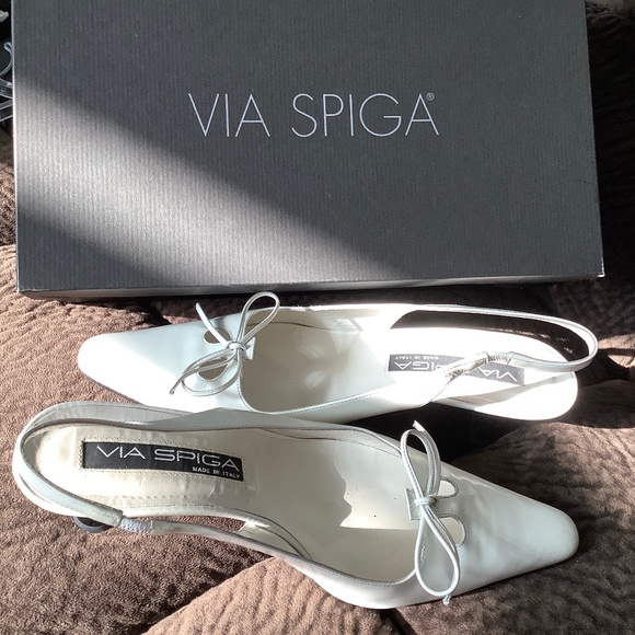 VIA SPIGA Woman Shoes sling backs, Made in ITALY, Size 7.5 - Picture 10 of 13